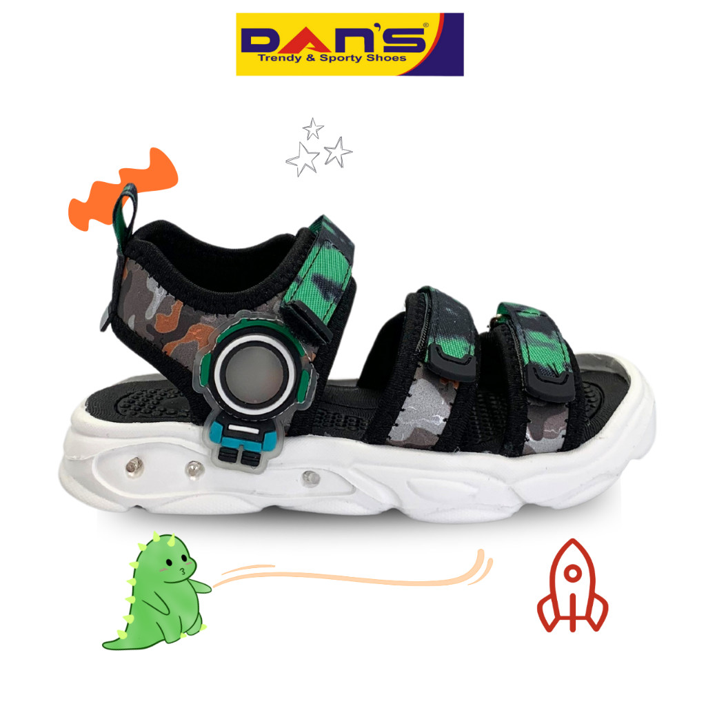 Sepatu Dans Perius Sepatu Sandal Anak Laki-Laki - Black