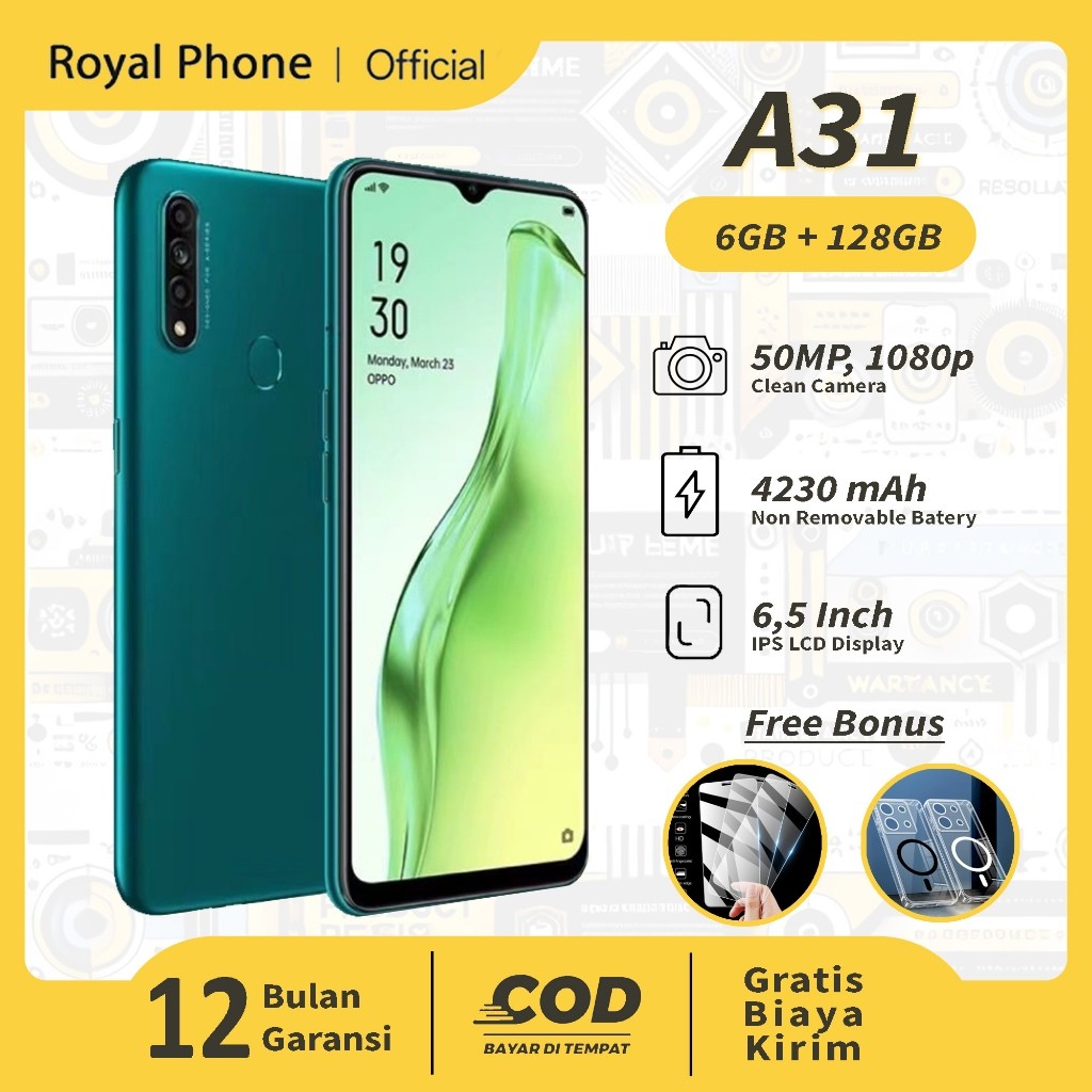 [PROMO] HP OPPO A31 RAM 8/256 GB Smartphone Garansi 1 Tahun