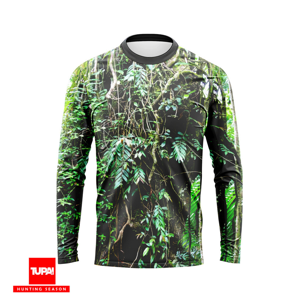 Baju Berburu RAMBATAN - Kamuflase Hunting Camo dan Kaos Berburu Lengan Panjang Camo untuk Pria