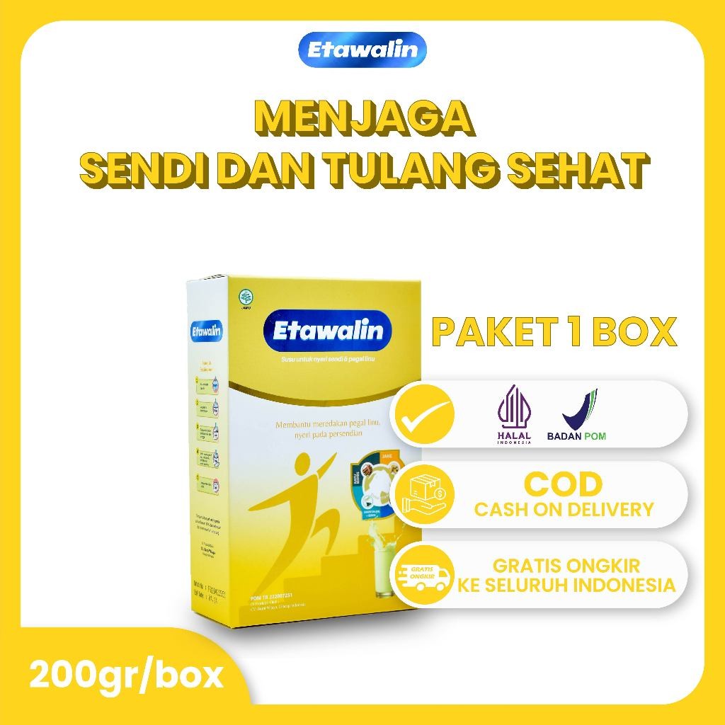

Etawalin Susu Etawa Herbal Atasi Nyeri Sendi dan Tulang 1 Box