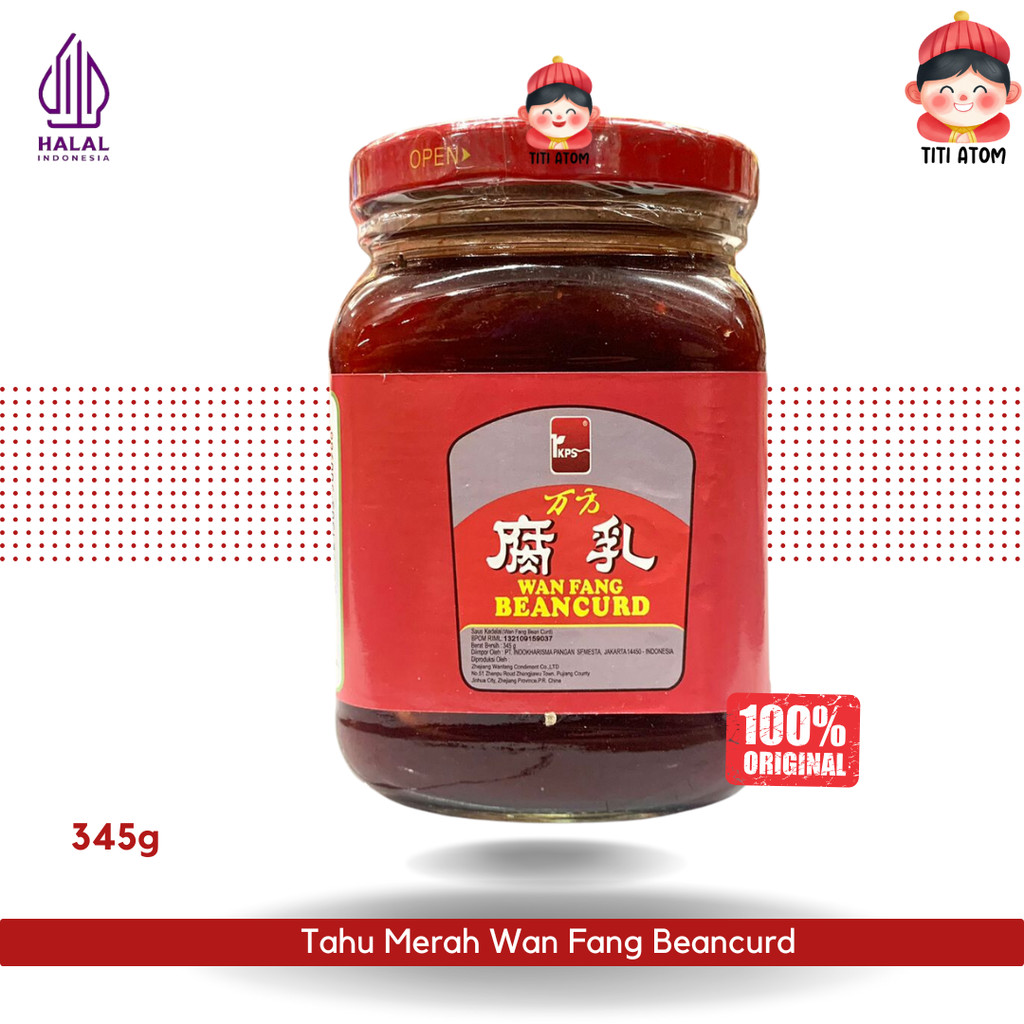 

Tahu Merah Botol Wan Fang Beancurd IKPS Untuk Bubur 345g