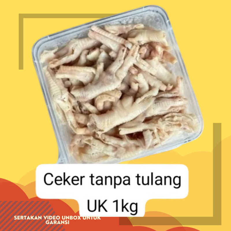 

Daging Ceker Ayam Tanpa Tulang 1 Kg | Boneless Chicken Feet Korean Korea Food | Termurah