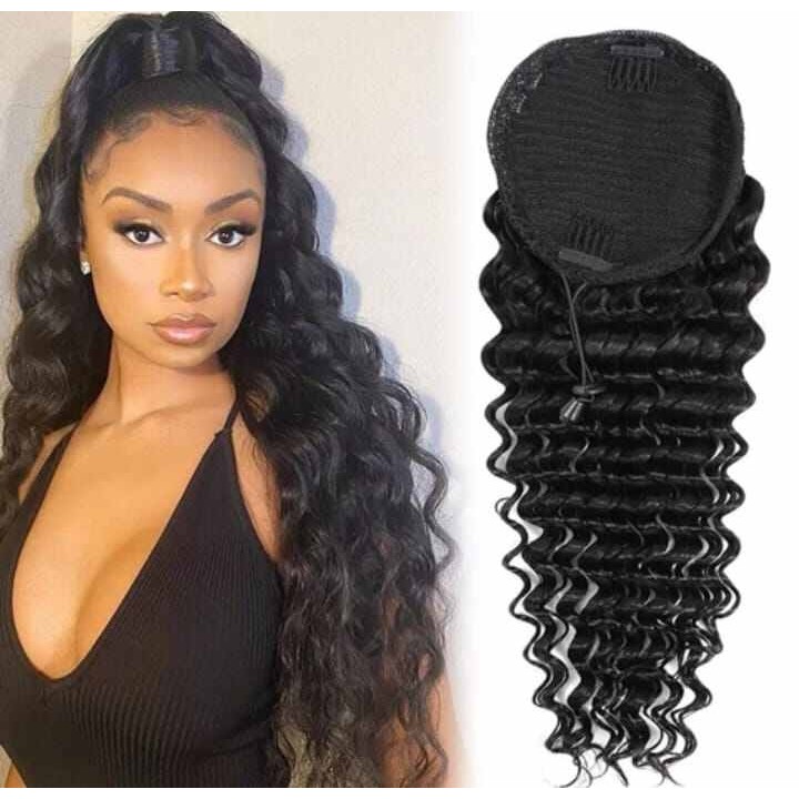 2025 Wig Ponytail - Wig Wanita - Ponytail Keriting - Ponytail Panjang Keriting - Ponytail Curly - Wi