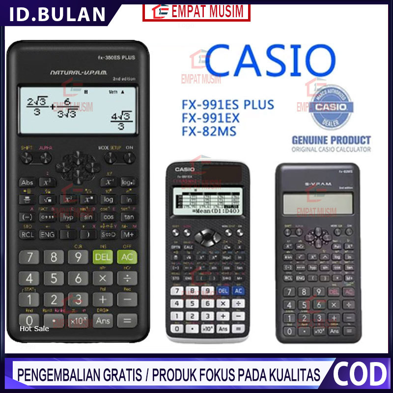 

Casio FX-82MS Kalkulator Calculator Casio FX-991ES PLUS Portable Scientific Calculators Accounting LED Electric Counter Students School Office