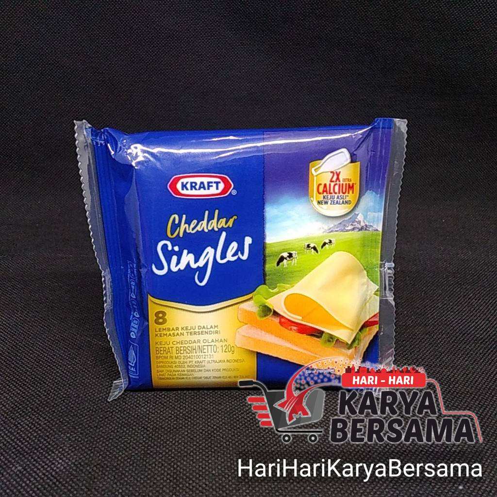 

KEJU KRAFT CHEDDAR SINGLES 8'S 120GR