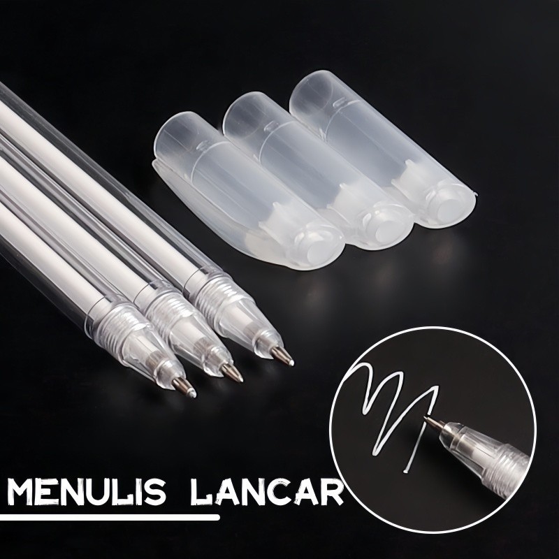 

Gold Silver Putih Pen Marker Spidol Metalik Emas Perak permanent Marker 1.5MM