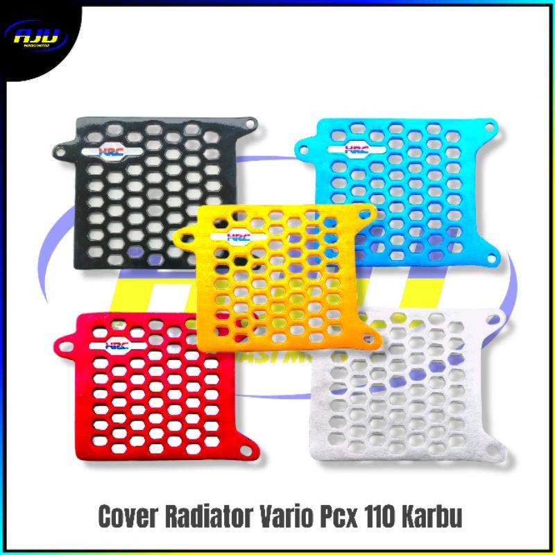 Cover Radiator Vario 110 Karbu Tutup Radiator Model HRC CNC 5 Variasi Warna