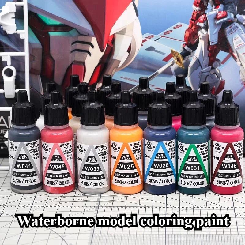 

20ml/bottle Model Coloring Water-based Spray Science Fiction Color Series Pigment Landscape/architectural Model Painting Paint