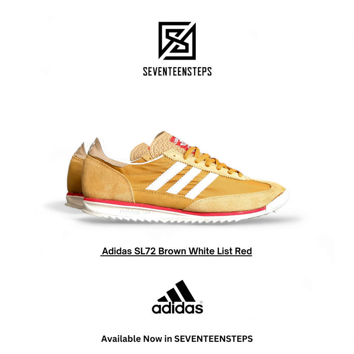 Sepatu Adidas SL72 Original Brown White List Red Terbaru