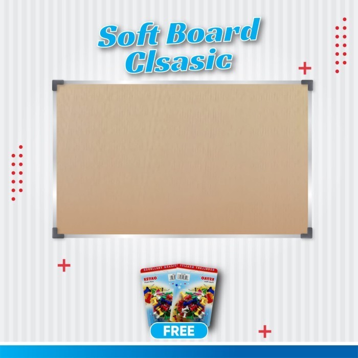 

softboard / papan mading classic hanger uk 45x60 Cm