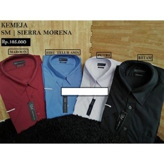 KEMEJA POLOS LENGAN PENDEK SIERRA MORENA REGULAR FIT