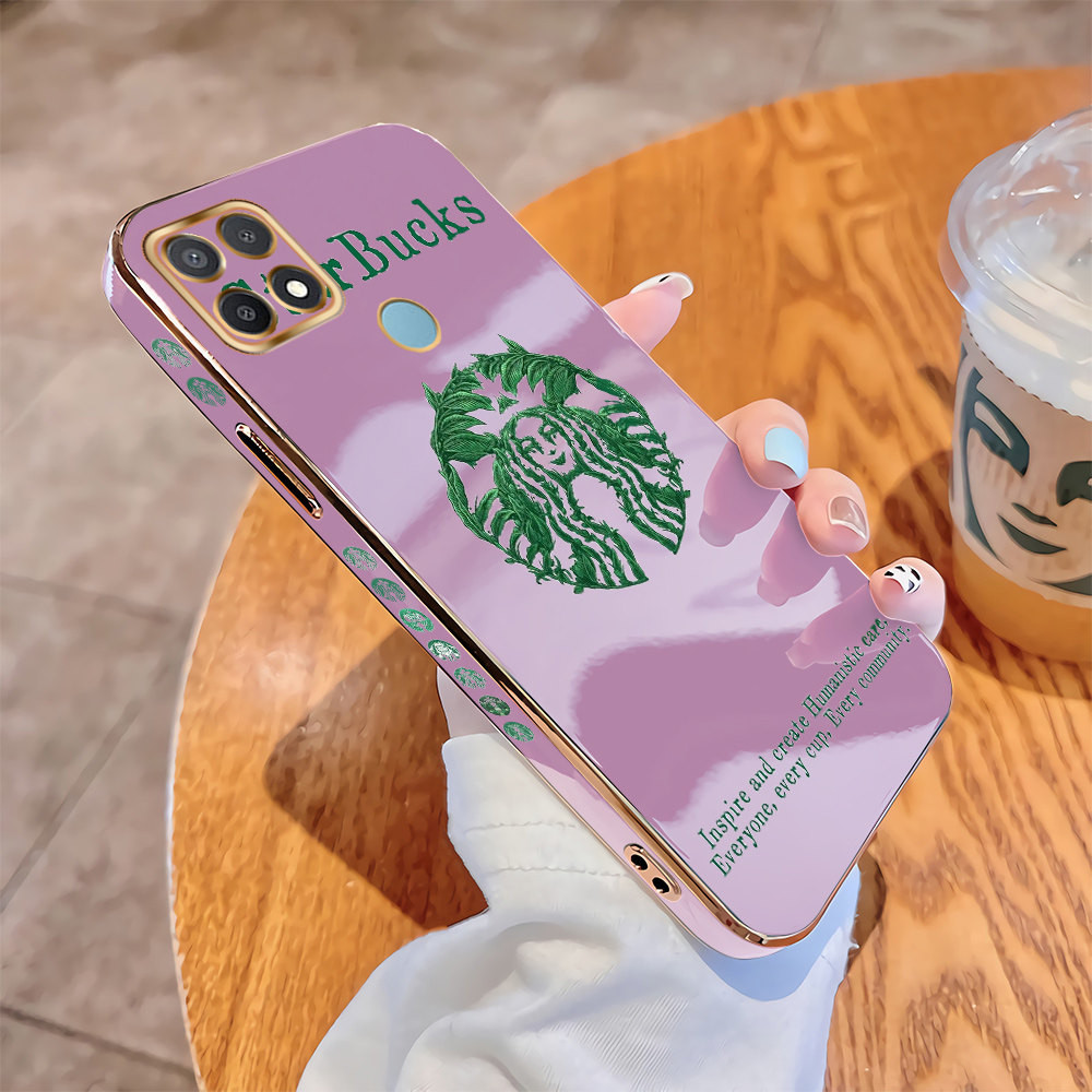 Casing Untuk OPPO A15 A15s A7 A5S A12 A12S A3s A12e A83 Softcase Starbucks Coffee Full Cover Luxury 