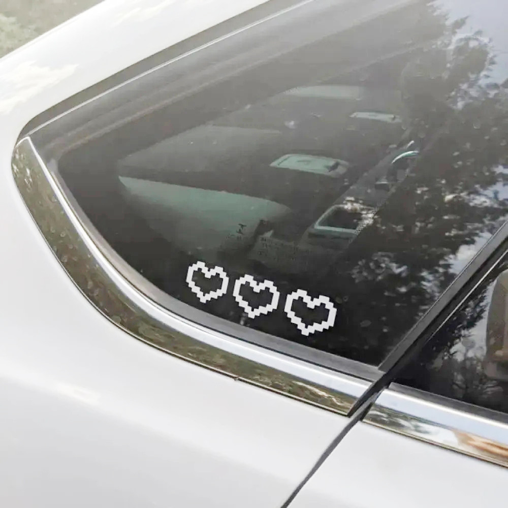 Stiker Kaca Mobil Love8BIT Stiker Kaca Mobil Love Lucu keren