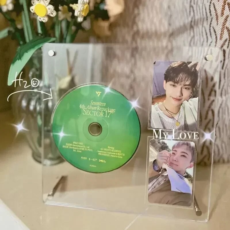 Cd Picture Frame Acrylic Photo Frame Kpop Photocard Holder Interior Frame Idol Card Display Stand Kp