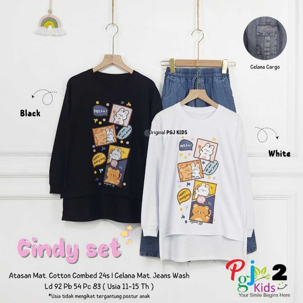 setelan jeans anak perempuan remaja tanggung 11-15 tahun mikayla harlyn pricelia xaviera lolie livy 