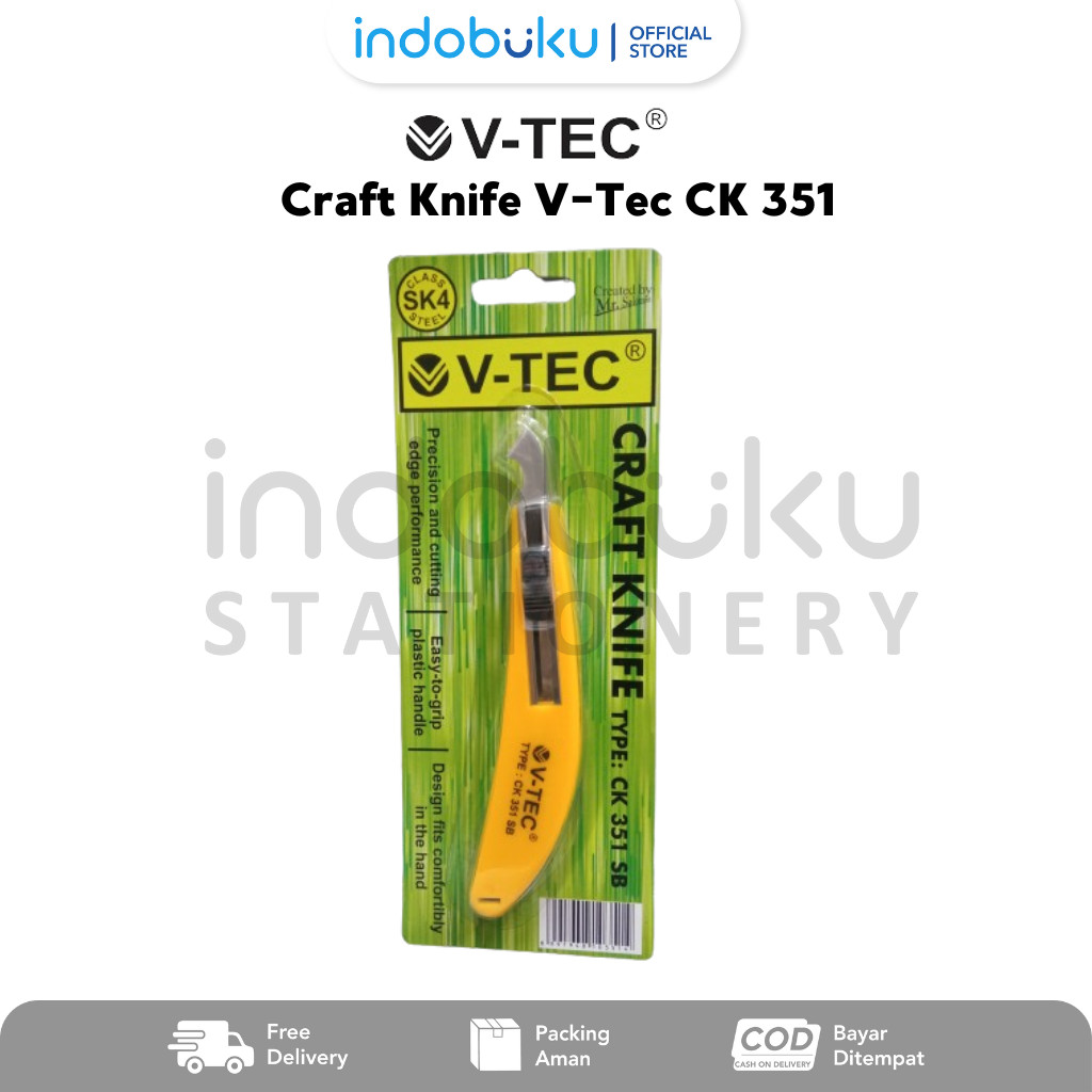 

Craft Knife V-Tec CK 351 SB Pisau Kerajinan/Ukir V-Tec CK 351 SB