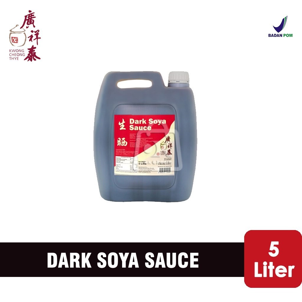 

Dark Soya Sauce Premium KCT / Kecap Hitam Kwong Cheong Thye (Jerigen 5 L)