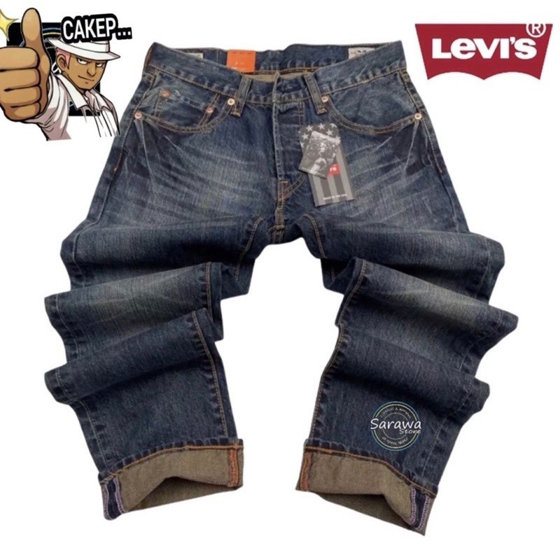 CELANA JEANS 501 MADE IN USA // CELANA PANJANG JEANS PRIA 501 USA