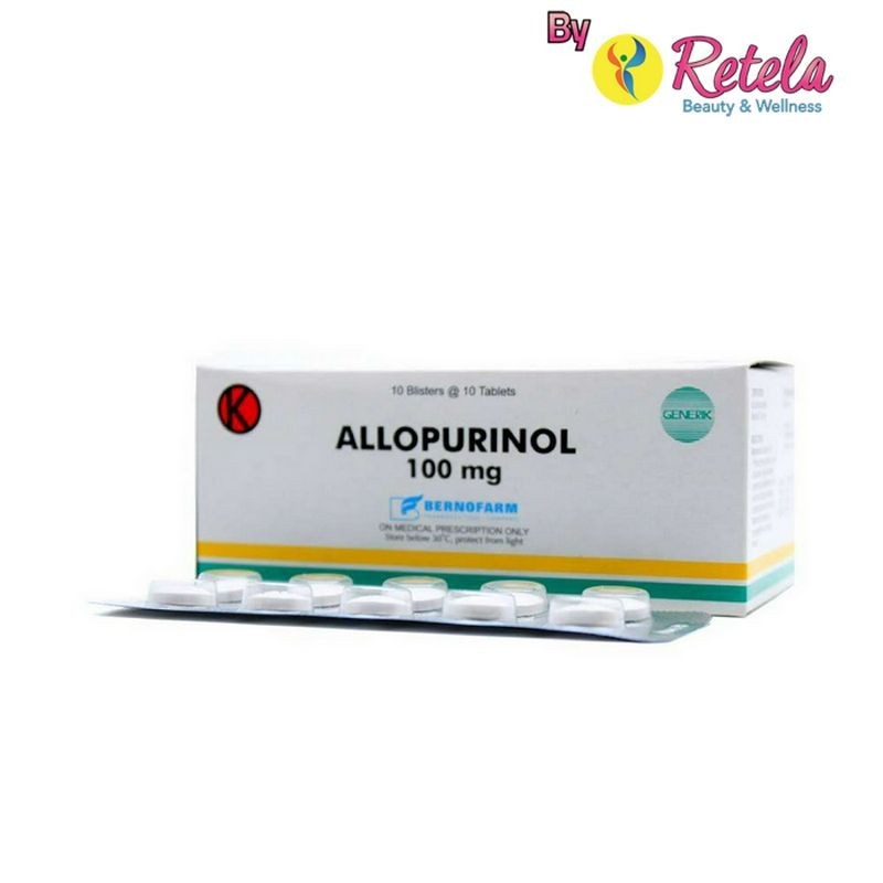 ALLOPURINOL 100 MG 1 STRIP 10 TABLET/ALLOPURINOL/PENURUN ASAM URAT