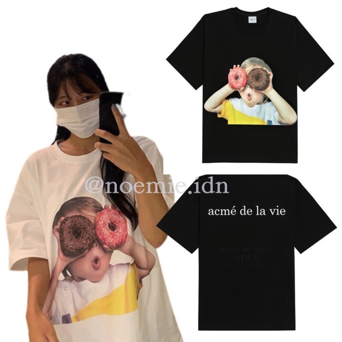 ADLV acme de la vie baby face short sleeve black donuts 1 R