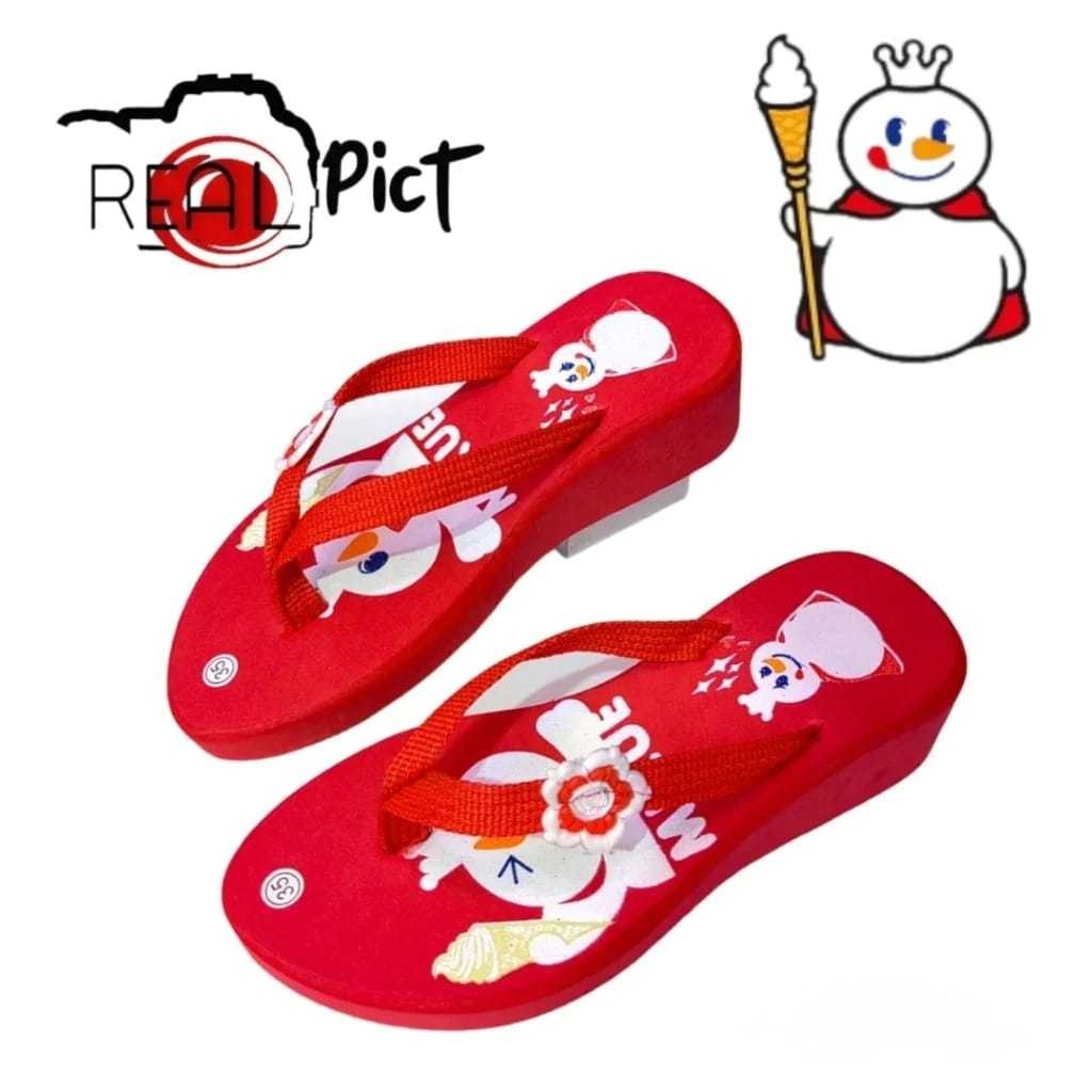 PROMO COD Sandal Anak Perempuan Sendal Wedges Mixue motif terbau