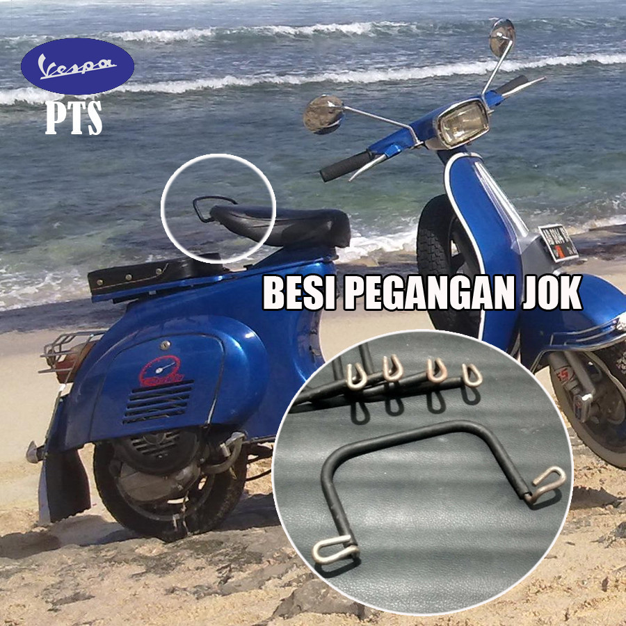 Besi Pegangan Jok Depan Vespa PTS Detail Ori