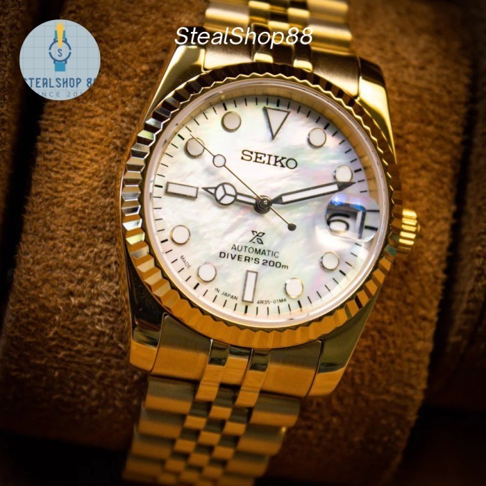 Seiko Mod Datejust Pearl MOP NH35