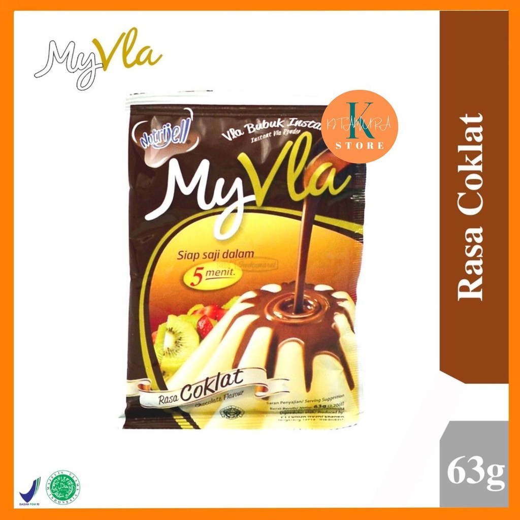 

MyVla COKLAT 60gr MY VLA Sachet Bubuk Instan COKELAT By Nutrijell