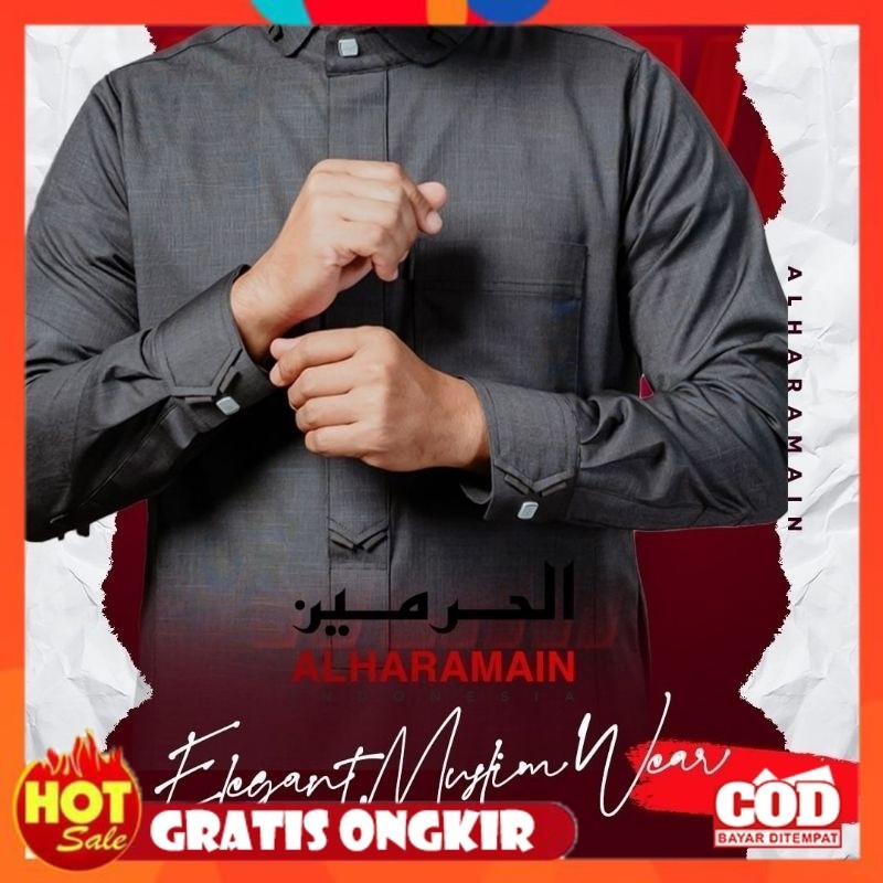 KAIN ADEM HALUS TEBAL / JUBAH GAMIS AL HARAMAIN PREMIUM WOLL MANSET  21
