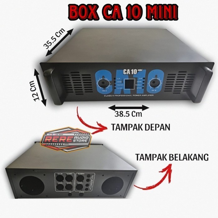 Box Power Amplifier CA 10 Mini / Bok CA10 Series Bahan Tebal