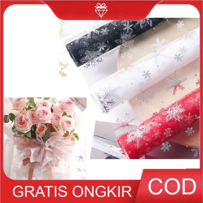 

1 ROLL Tile Jaring Frozen - Tile Snow Flake Buket Bunga TILE001