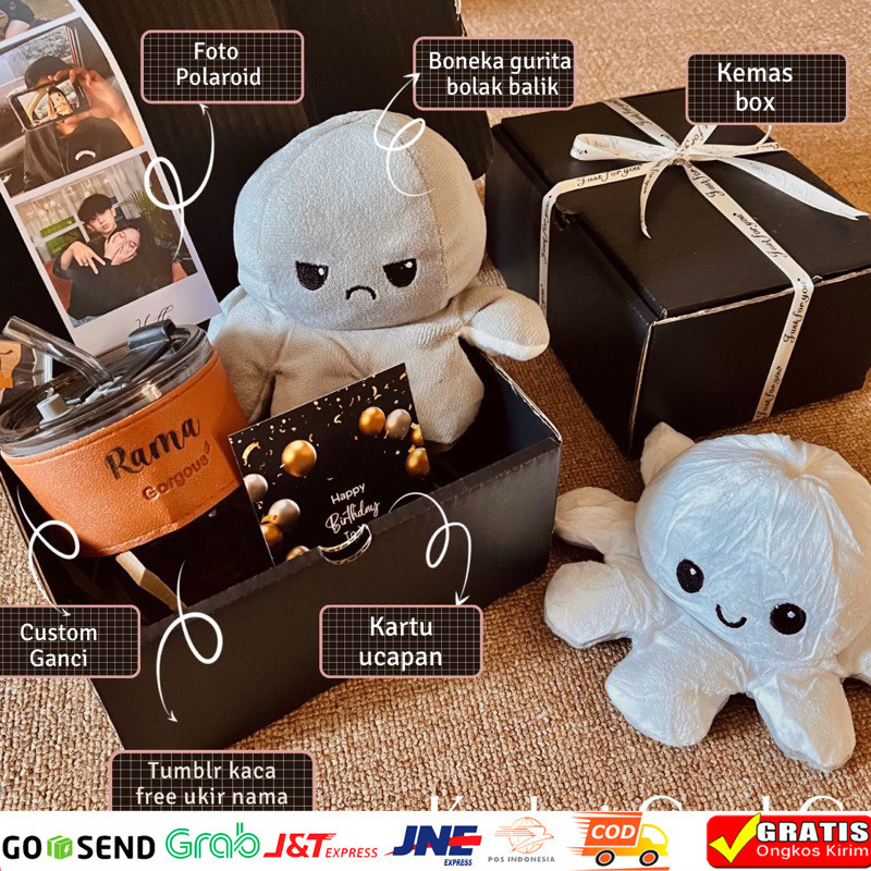 

Gift for him / hampers ultah / hampers Natal / souvenir perpisahan / lebaran/ Kado natal / Kado wisuda / Kado ultah /kado pernikahan / Hampers Natal/ kado cowok / hadiah pacar / kado cewek / kado bestie / hadiah ulang tahun
