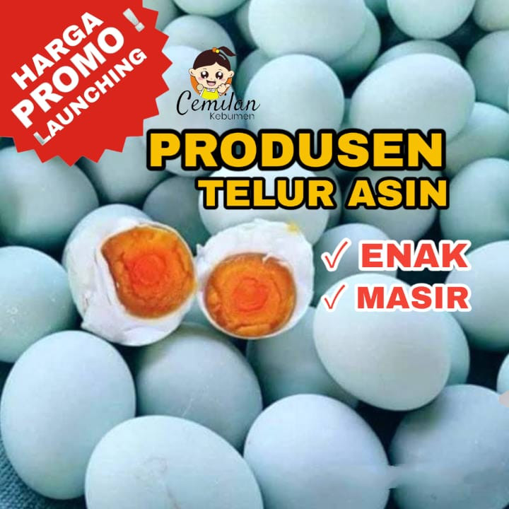 

PROMO PUNCAK Telur Asin Masir dan Berminyak Asli Kebumen STOK TERBATAS