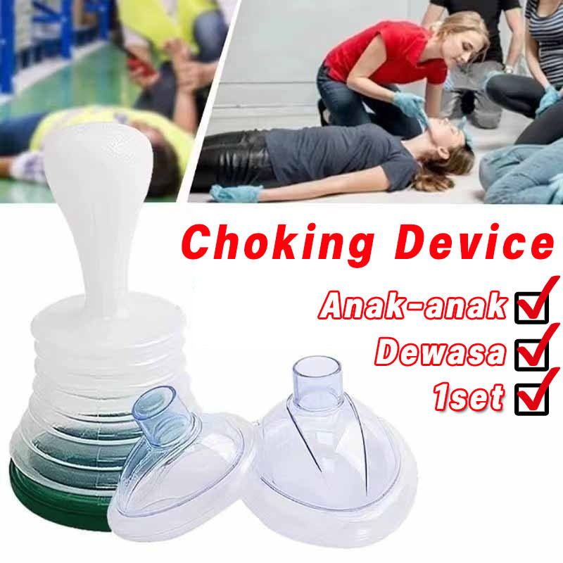1set Choking Device /Choking Rescue Emergency Device /Portable Untuk Masker Pernafasan Anak Dewasa