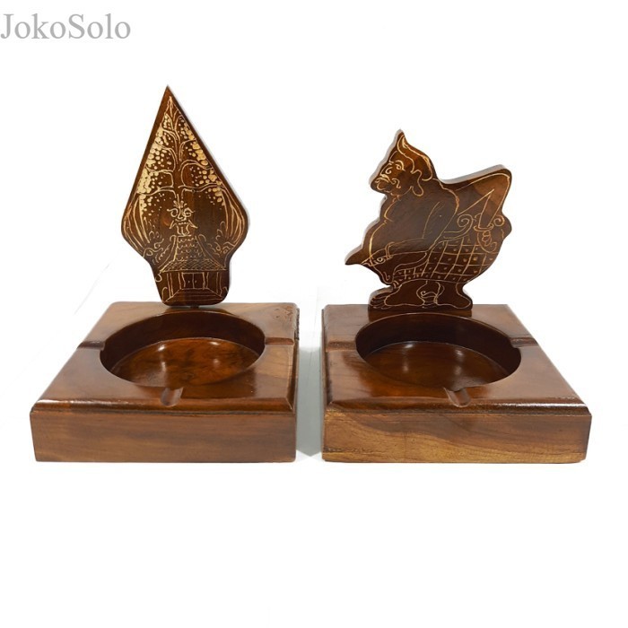 

Jual Set Asbak Motif Cukit Ukir Semar Pewayangan Kayu Jati Alami Unik murah