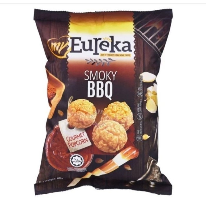 

New Snack Import | Popcorn My Eureka 80 gr gourmet popcorn Malaysia Halal - BBQ