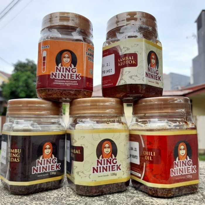 

Ning Niniek Sambal Jawa Timur Sambel Roa Klotok Abon - Chili Oil