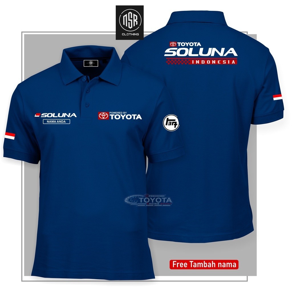 kaos kerah SHIRT TOYOTA SOLUNA -BAJU SOLUNA - BAJU MOBIL PLAYMORE