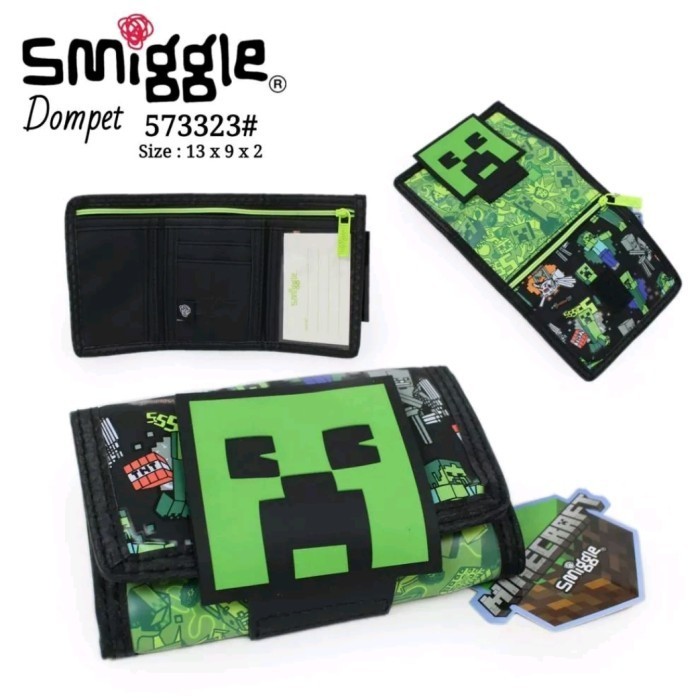 Smiggle Wallet Minecraft/ Ori/Dompet Anak Laki/ Minecraft Smiggle