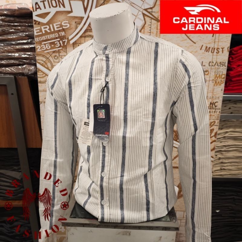 CARDINAL JEANS KEMEJA KOKO LENGAN PANJANG CAHAI012141J 08A PUTIH