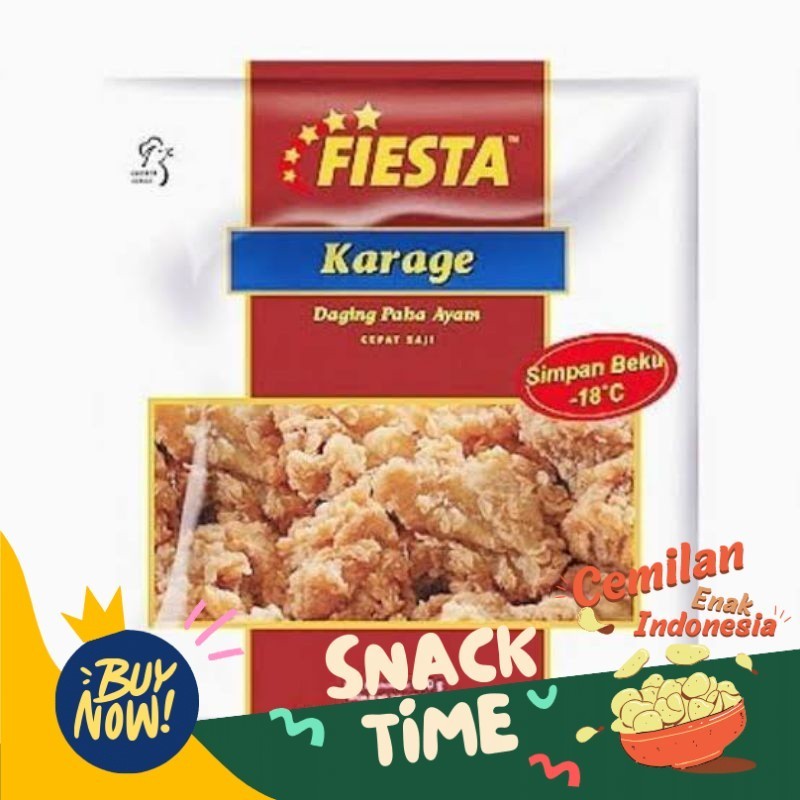 

Special Diskon Fiesta Karage / chicken Karage frozen food bogor cemilan instan lauk beku