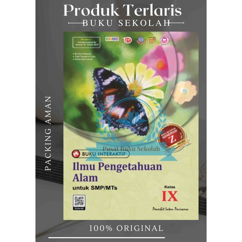 Buku Pr/Lks IPA K13 SMP/MTS Kelas 9 Semester 1&2 Intan pariwara Tahun 2024 Terbaru