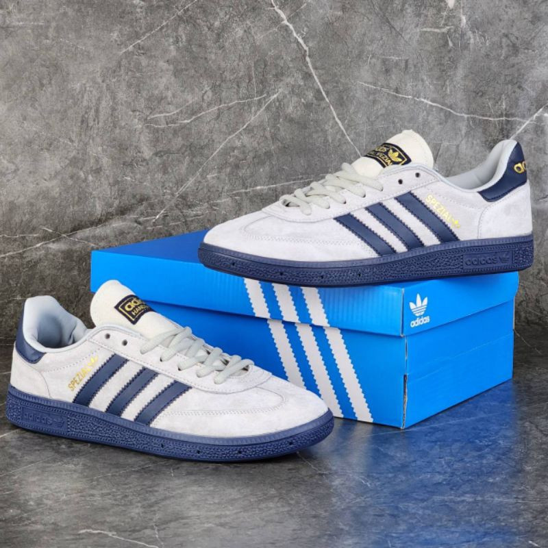 SEPATU ADIDAS SPEZIAL HANDBALL GREY DARK NAVY GUARENTE AUTHENTIC 100% BNIBWT SEPATU CASUAL PRIA ADID