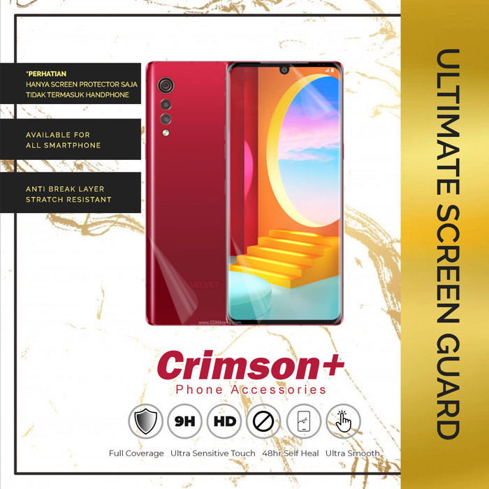 HYDROGEL LG VELVET 2020 SCREEN GUARD NO GLASS MATTE BLUERAY CLEAR