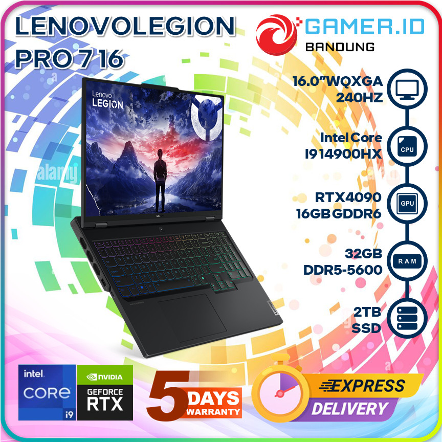 LENOVO LEGION PRO 7 16 I9 14900HX RTX4090 32GB 2TB 16.0WQXGA 240HZ