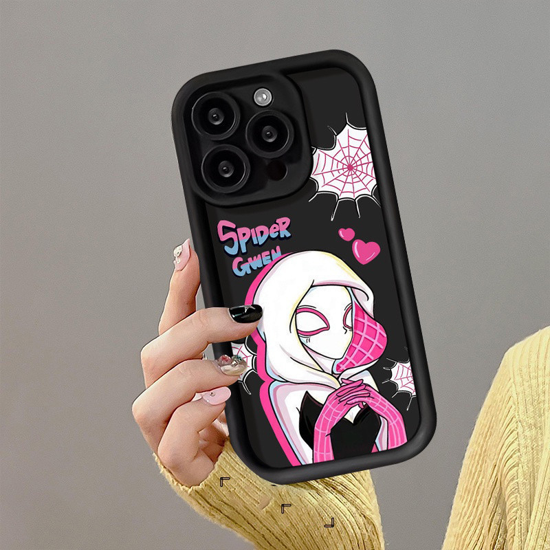 Cartoon Spiderman Casing Samsung A05 A05S A25 A15 4G 5G Cartoon Spider-Man Couple Silicone TPU Preci