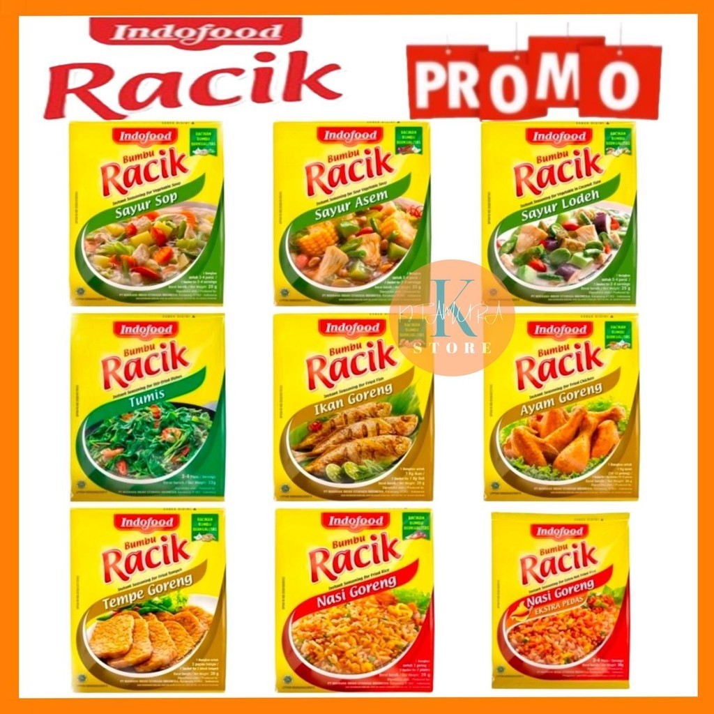 

BUMBU RACIK INSTAN INDOFOOD VARIAN RASA MASAKAN