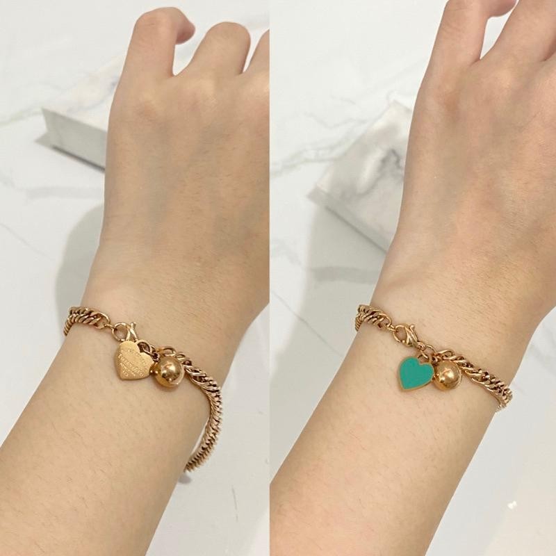 C Jewelry - Agnes Bracelet - Gelang Tangan Adjustable Love 2 sisi Titanium Anti Karat Premium Qualit