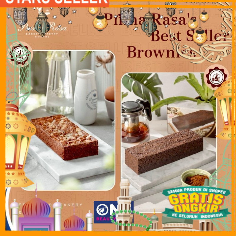 

【TERLARIS️】 BROWNIES PANGGANG ORIGINAL ALMOND PRIMA RASA BANDUNG | KUE BROWNIS PRIMARASA OLEH OLEH/ King J Snack