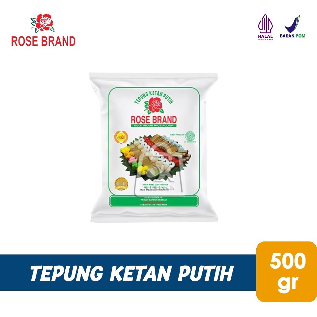

Tepung Ketan Putih Rose Brand PREMIUM Kemasan Supermarket (500 gr)